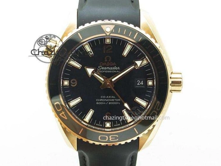 0314 Planet Ocean SS Bp Maker 45mm Black Bezel On SS Bracelet A OnTrend 8218